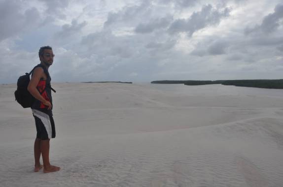 Fim de tarde. no alto das dunas da Ilha de Lençóis, nas Reentrâncias Maranhenses - MA
